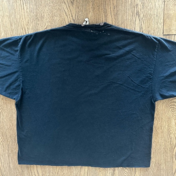 Vintage 1990’S KISS Destroyer Cropped Band Tee Rock Shirt 2XL Jerzees HiDensi-T - Picture 9 of 10